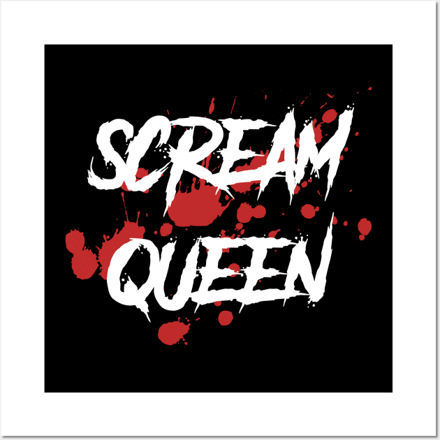 Scream Queen Horror Movie Fanatic Wall Art by YeCurisoityShoppe